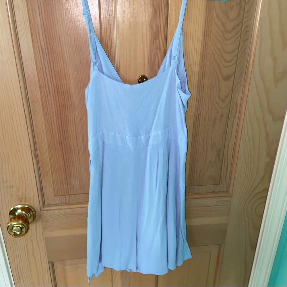NWOT! Forever 21 Light Blue Wrap Romper - Medium - Picture 2 of 3